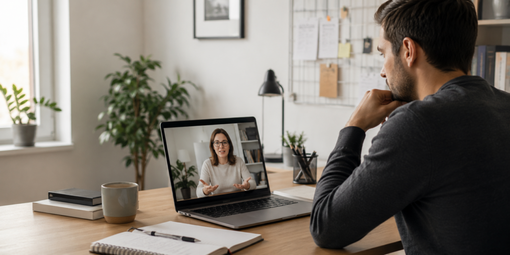 Sessione con mental coach online tramite videochiamata