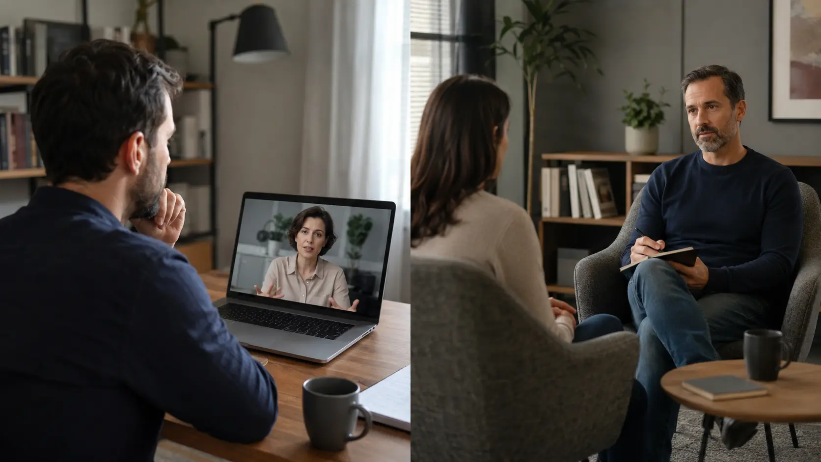 Confronto tra una sessione di mental coaching online e un incontro in presenza