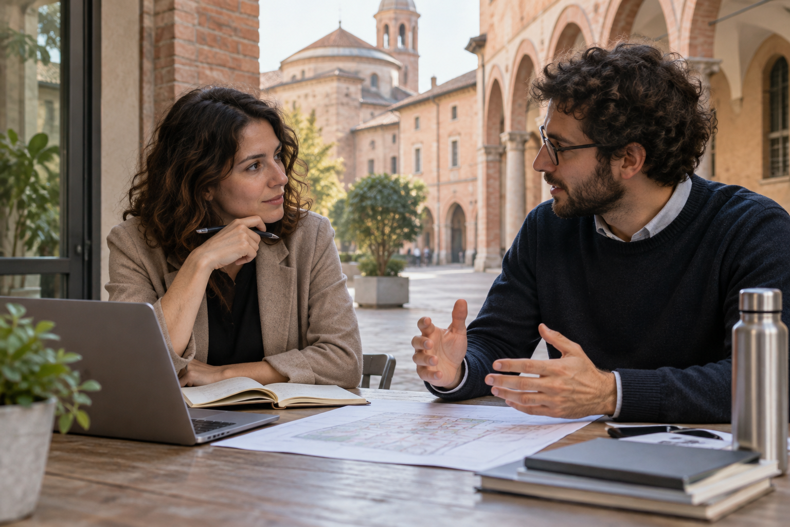 Dialogo di coaching in uno spazio condiviso di Reggio Emilia